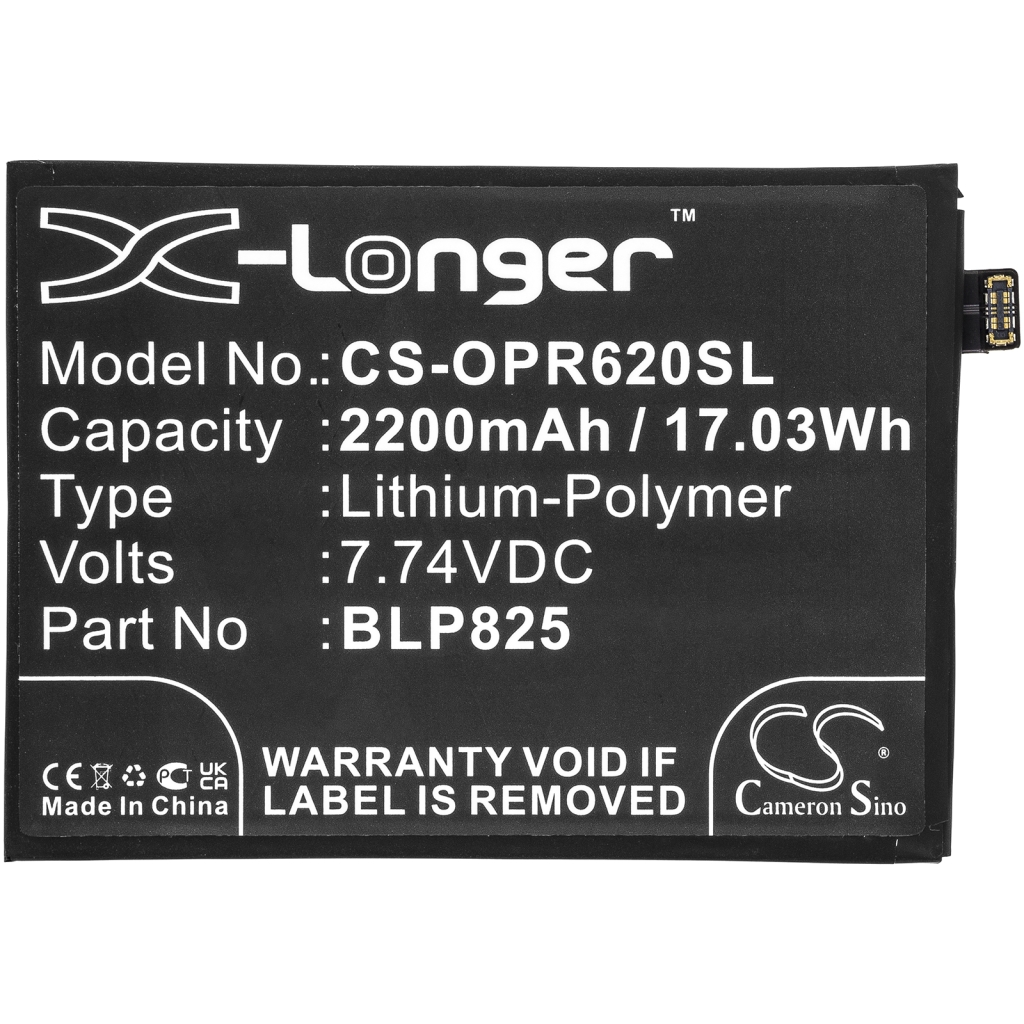 Compatible battery replacement for OPPO BLP825