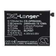 CS-OPR820SL<br />Batterie pour  remplace la batterie BLP587