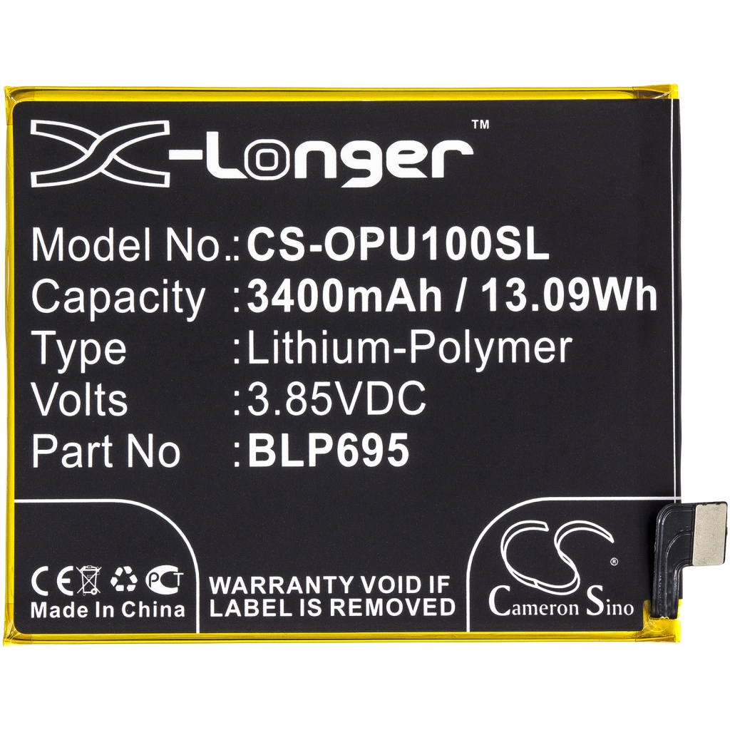 Compatible battery replacement for OPPO BLP695