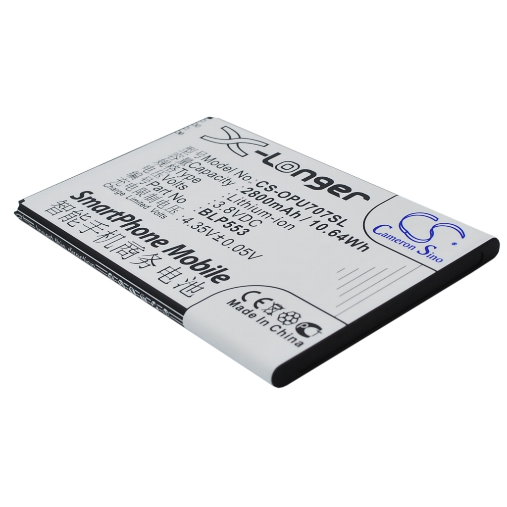 Compatible battery replacement for OPPO BLP553