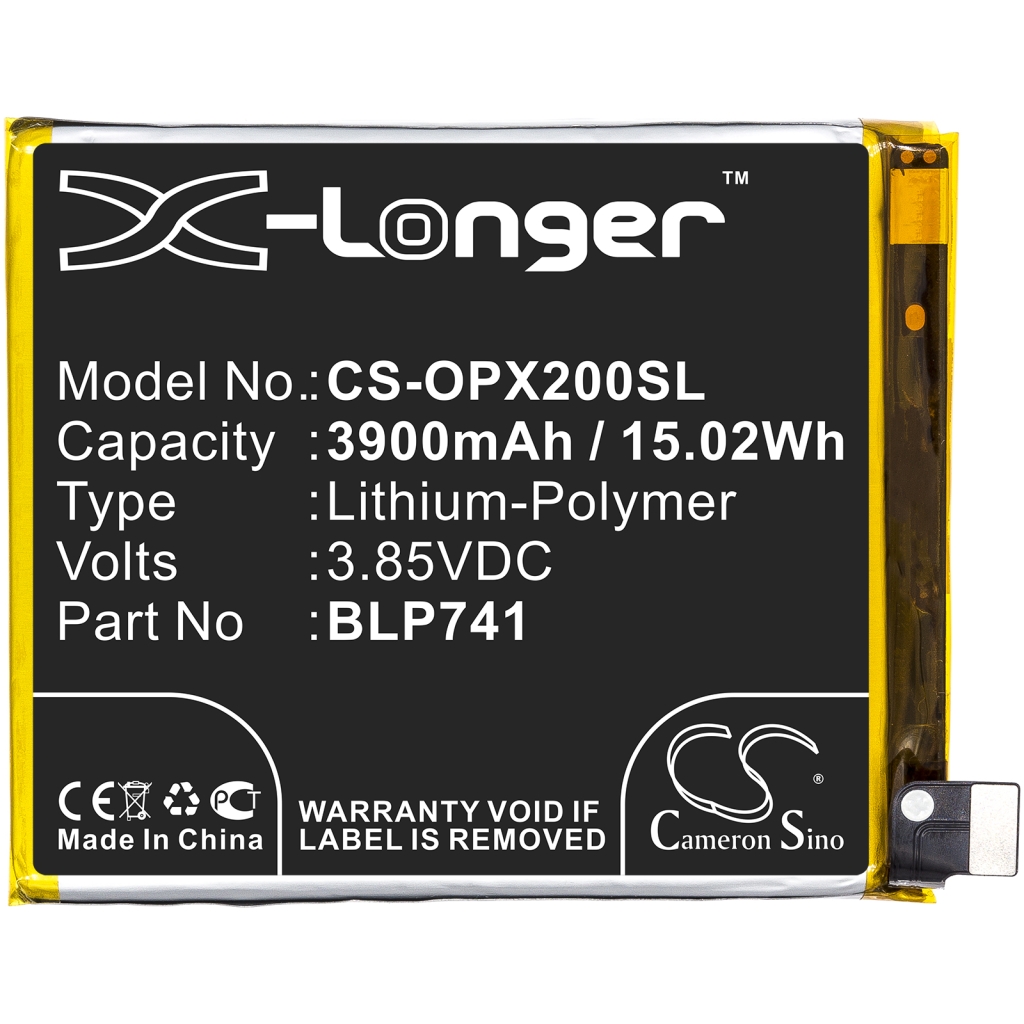 Compatible battery replacement for OPPO BLP741