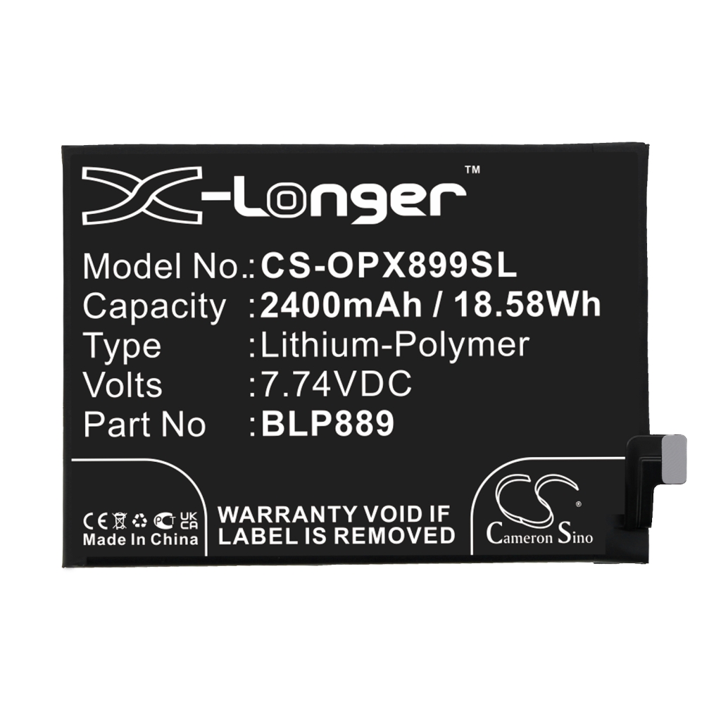 Compatible battery replacement for OPPO BLP889