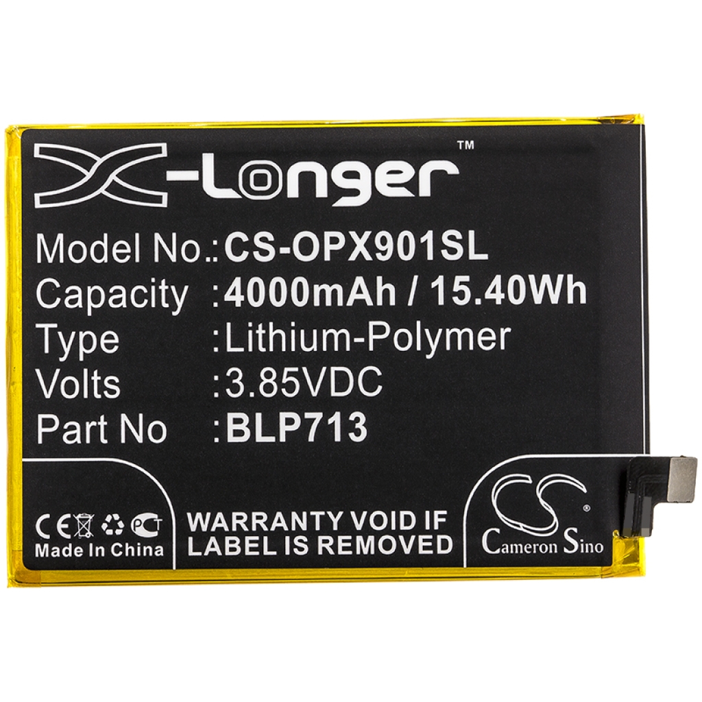 Compatible battery replacement for OPPO BLP713