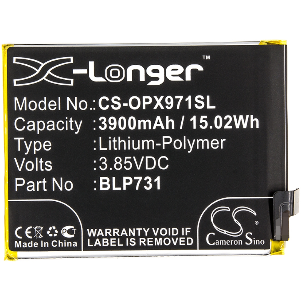 Compatible battery replacement for OPPO BLP731