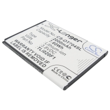 Compatible battery replacement for Alcatel TLI018B2,TLI019B1,TLI019B2,TLI020F1,TLI020F2...