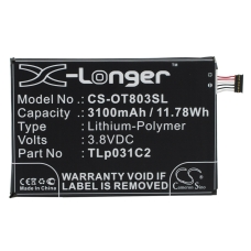 Compatible battery replacement for Orange TLP031C1,TLP031C2