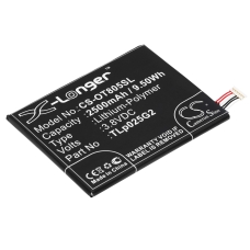 Compatible battery replacement for Alcatel CAC2580010C2,TLP025G2