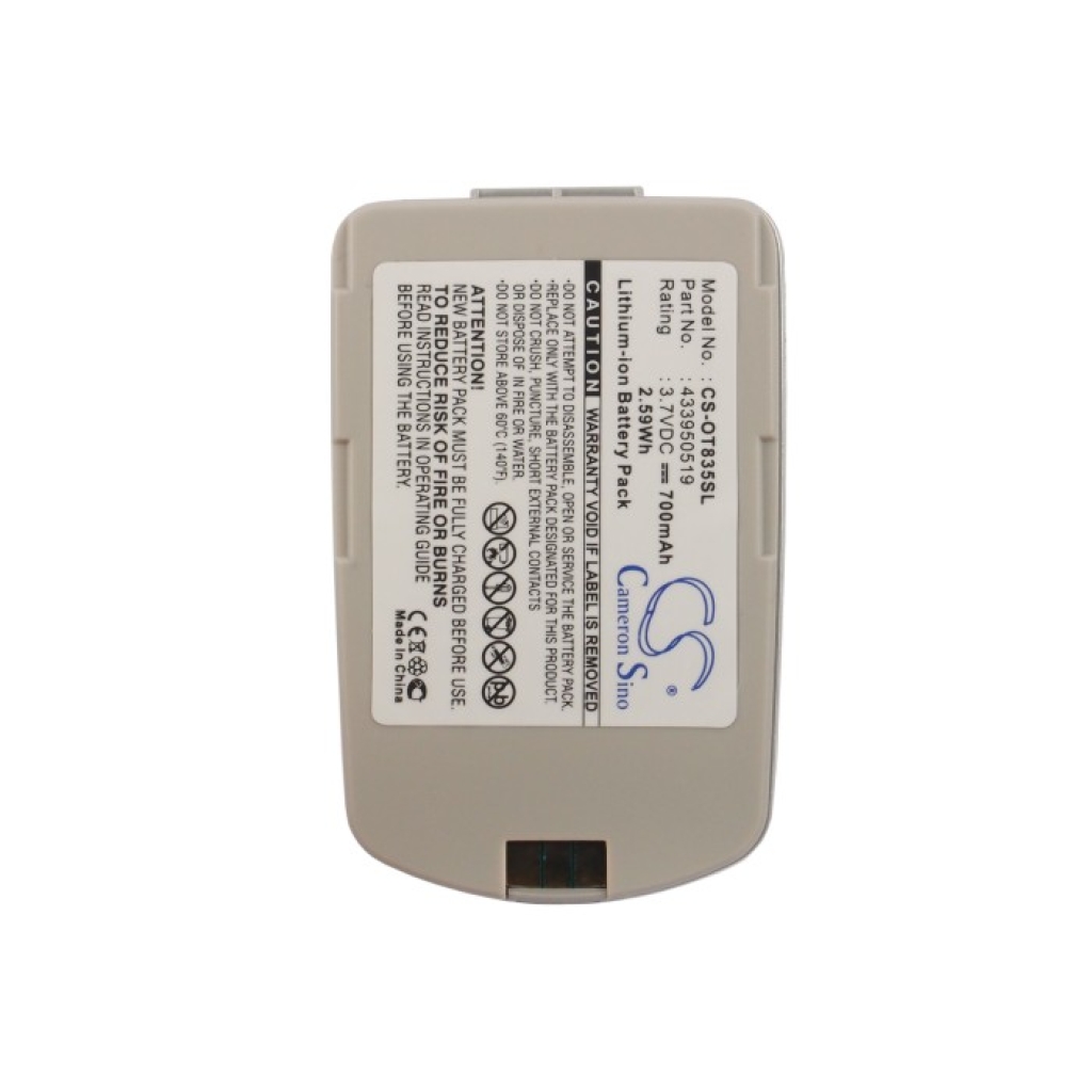 Compatible battery replacement for Alcatel 433950519