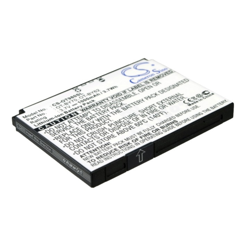 Batterie de téléphone portable Alcatel CS-OT980SL