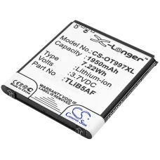 Compatible battery replacement for TCL CAB32E0000C1,CAB32E0000C2,CAB32E0002C1,TLIB32E,TLIB5AF