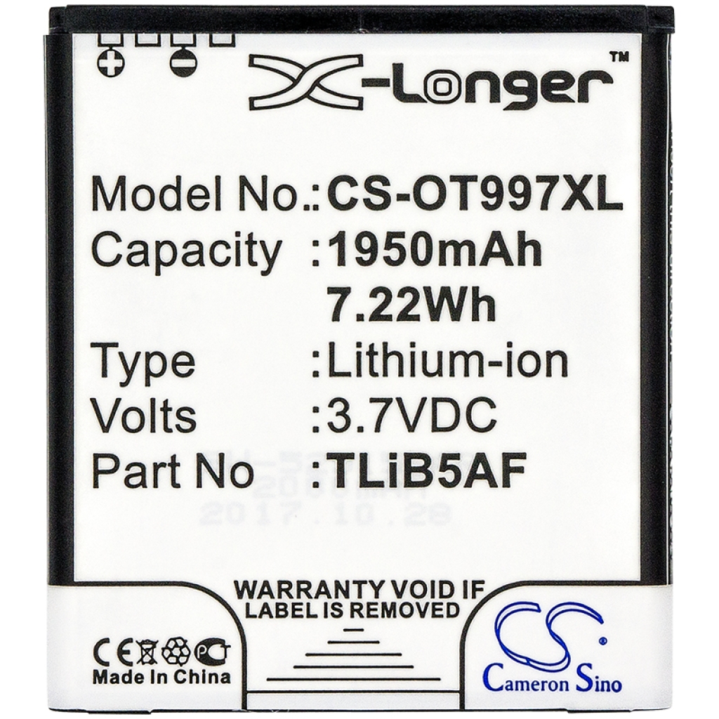 Batterie de téléphone portable Alcatel MW41TM