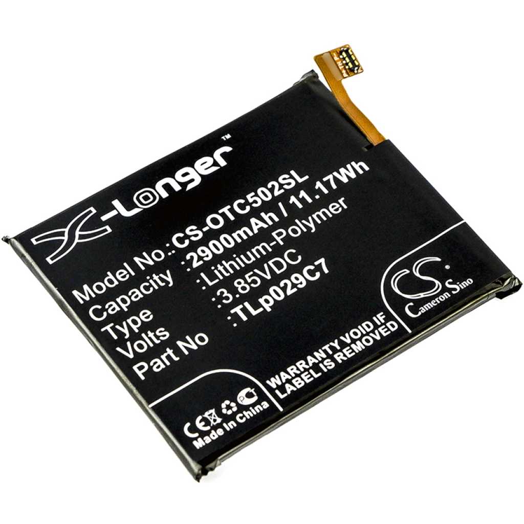 Remplacement de batterie compatible pour Alcatel TLP029C7