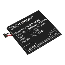 Remplacement de batterie compatible pour Alcatel C2000023C2,TLP020K2