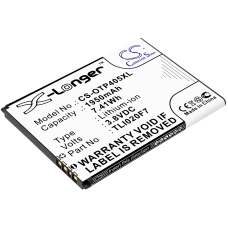 Compatible battery replacement for Alcatel TLI020F7