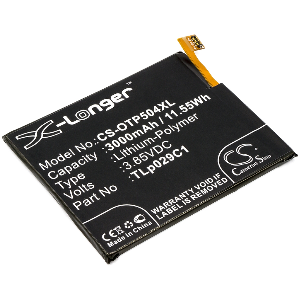 Remplacement de batterie compatible pour Alcatel TLP029C1