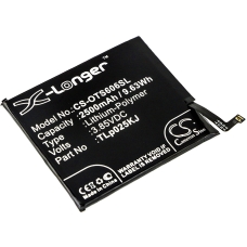 Remplacement de batterie compatible pour Alcatel TLP025K1,TLP025KJ