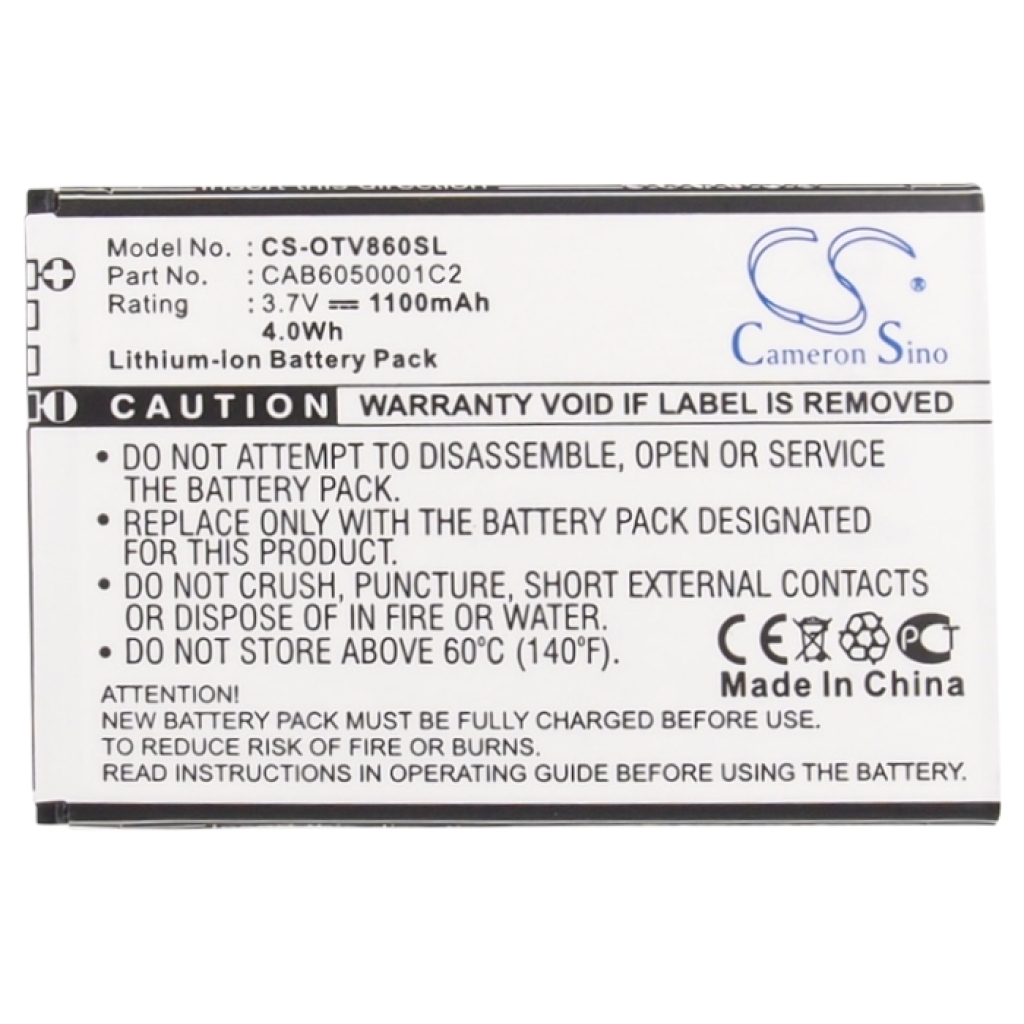 Battery Replaces CAB6050000C1