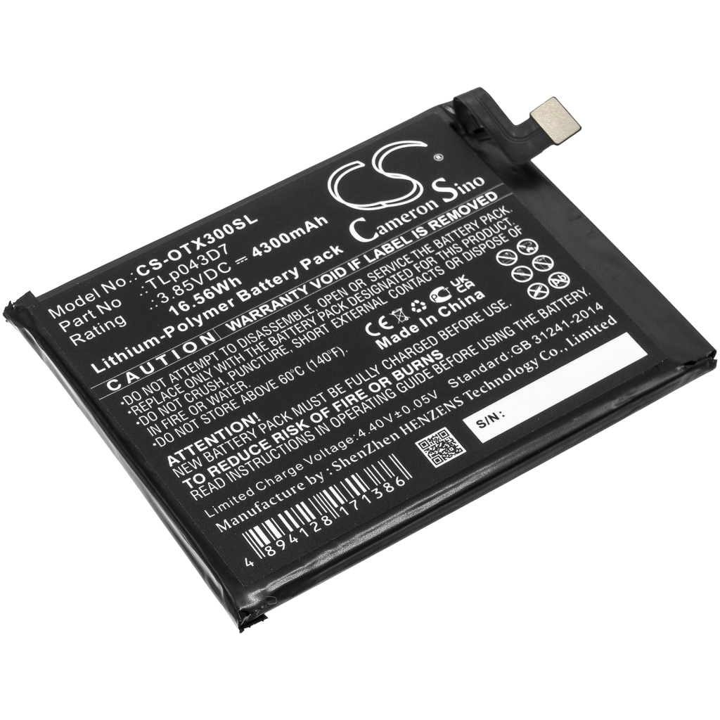 Battery Replaces TLp043D7