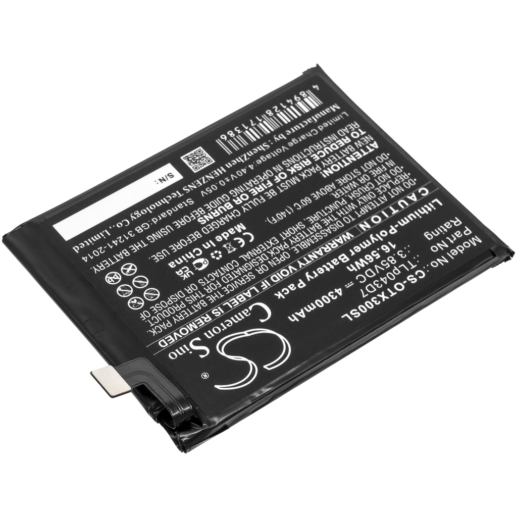 Battery Replaces TLp043D7