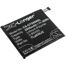 Remplacement de batterie compatible pour Alcatel CAC3000034CC,TLP030JC