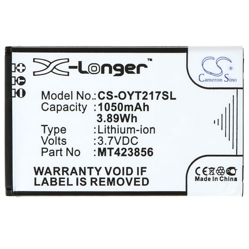 Compatible battery replacement for OLYMPIA MT423856