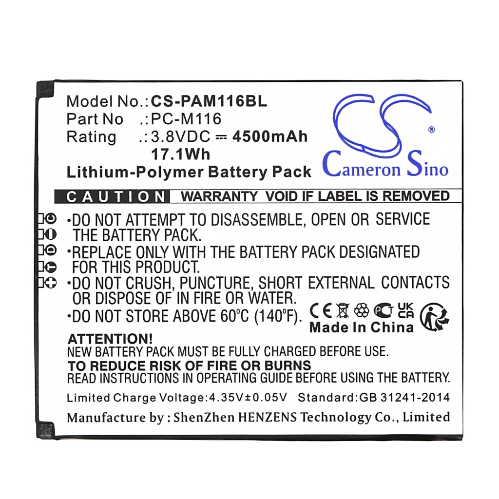 Payment Terminal Battery Pax CS-PAM116BL