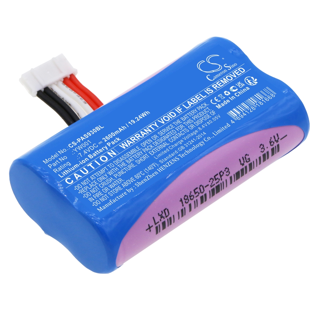 Remplacement de batterie compatible pour Pax YW001