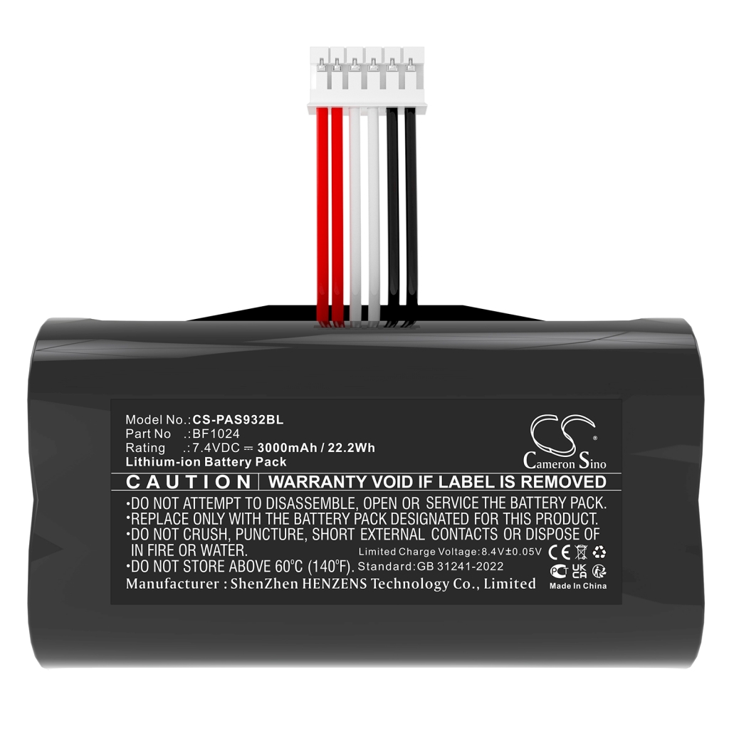 Compatible battery replacement for Pax BF1024