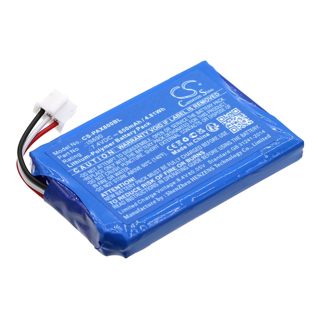 Compatible battery replacement for Pax IS690