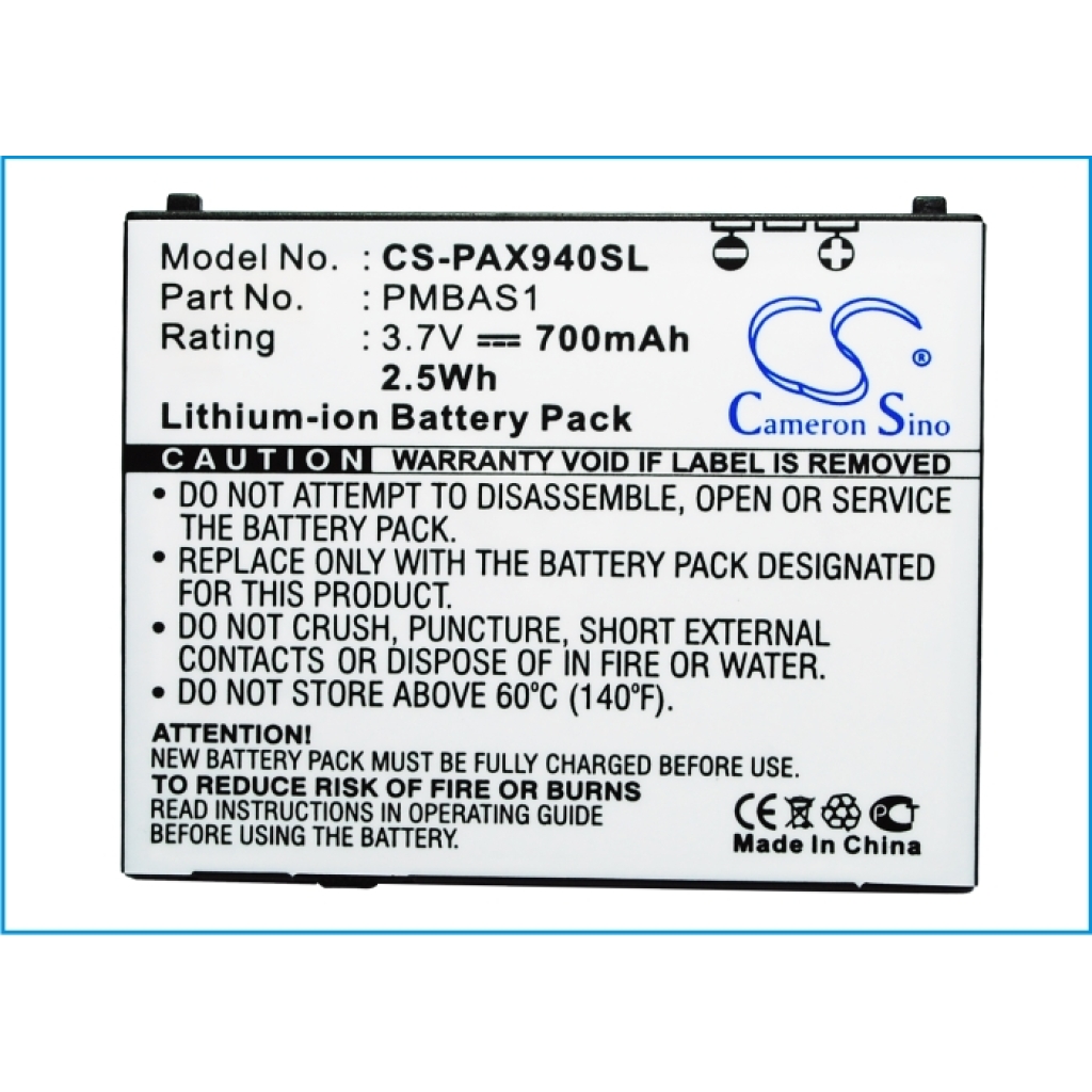 Batterie de téléphone portable Panasonic CS-PAX940SL