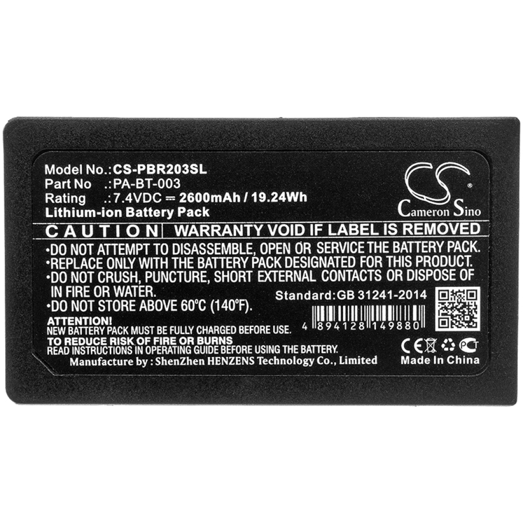 Batteries Remplace PA-BT-003