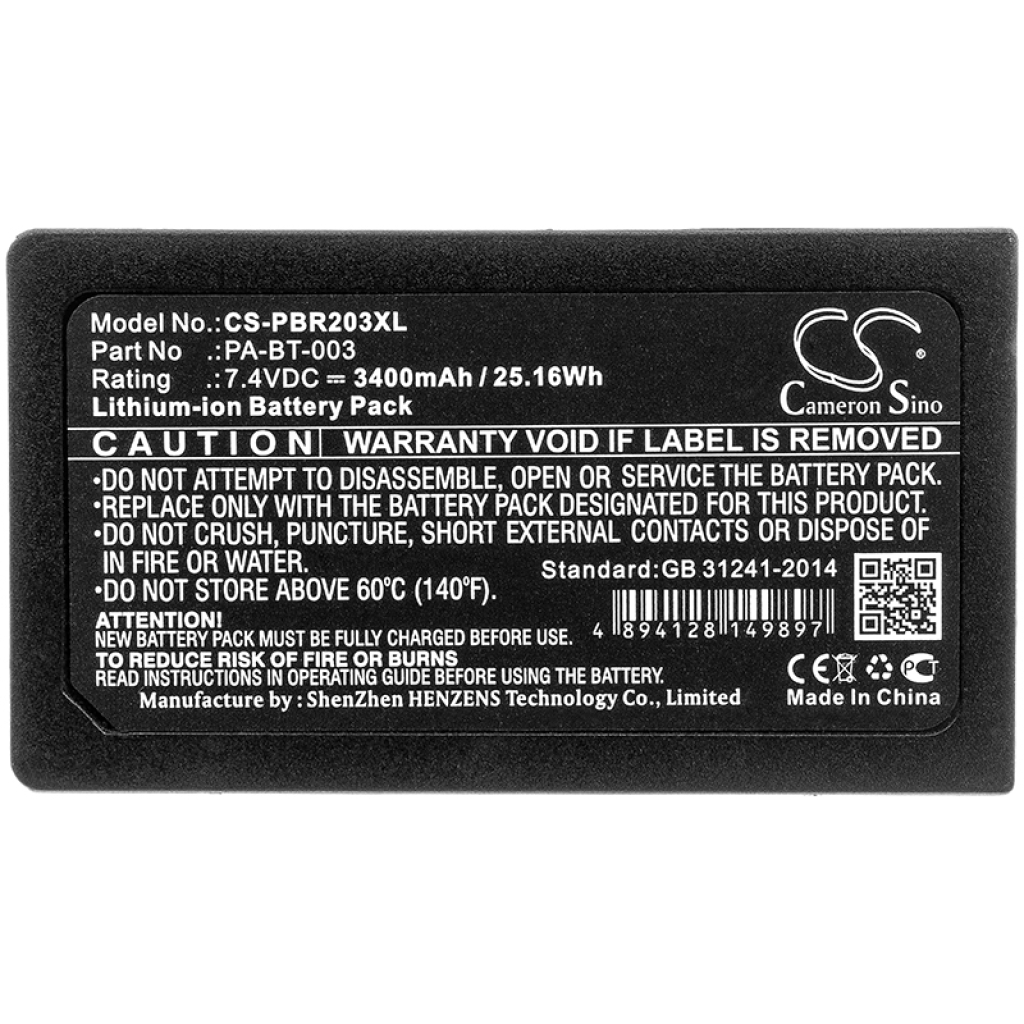 Batteries Remplace PA-BT-003