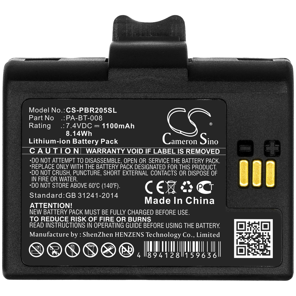 Batterie d'imprimante Brother CS-PBR205SL