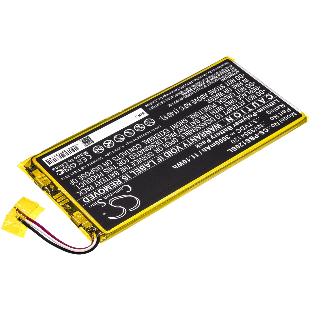 Compatible battery replacement for Ematic NV3854120