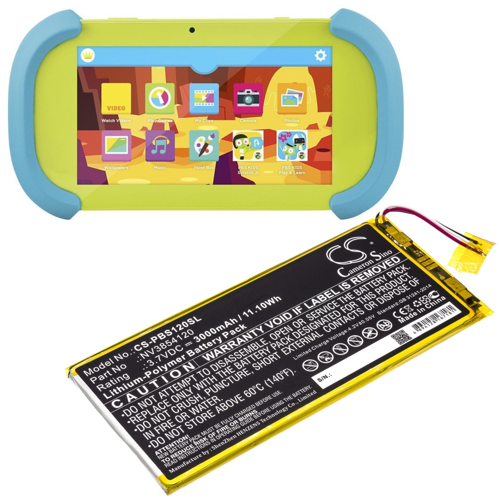 Compatible battery replacement for Ematic NV3854120