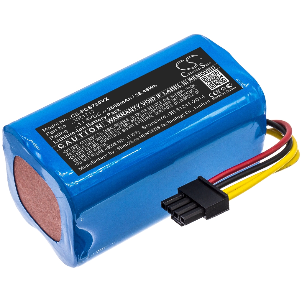 Compatible battery replacement for Proscenic VR1717