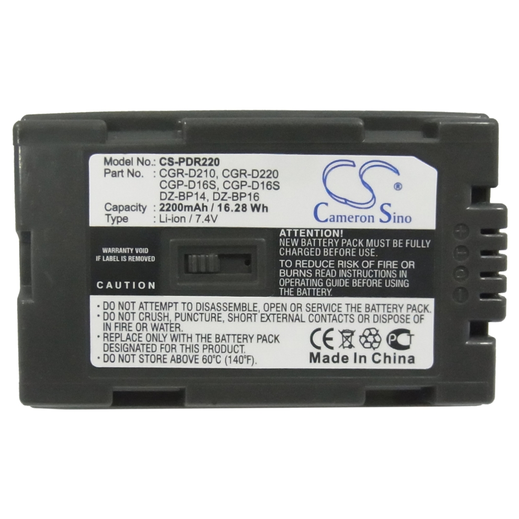 Batterie de l'appareil photo Panasonic AG-DVX100BE