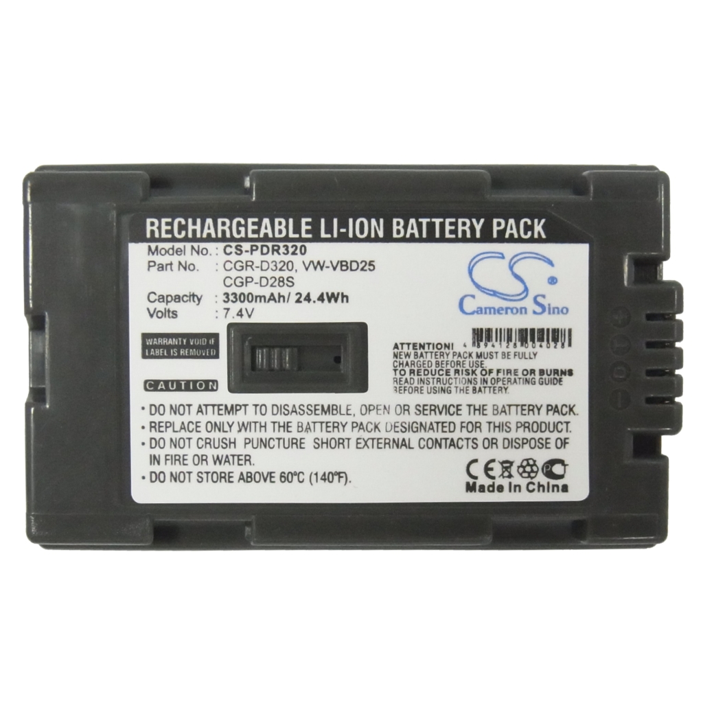 Batterie de l'appareil photo Panasonic PV-DV400