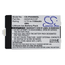 Compatible battery replacement for Philips A20ZCK/COP