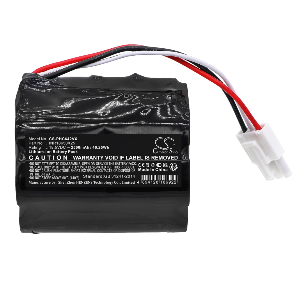 Compatible battery replacement for Philips INR18650X25