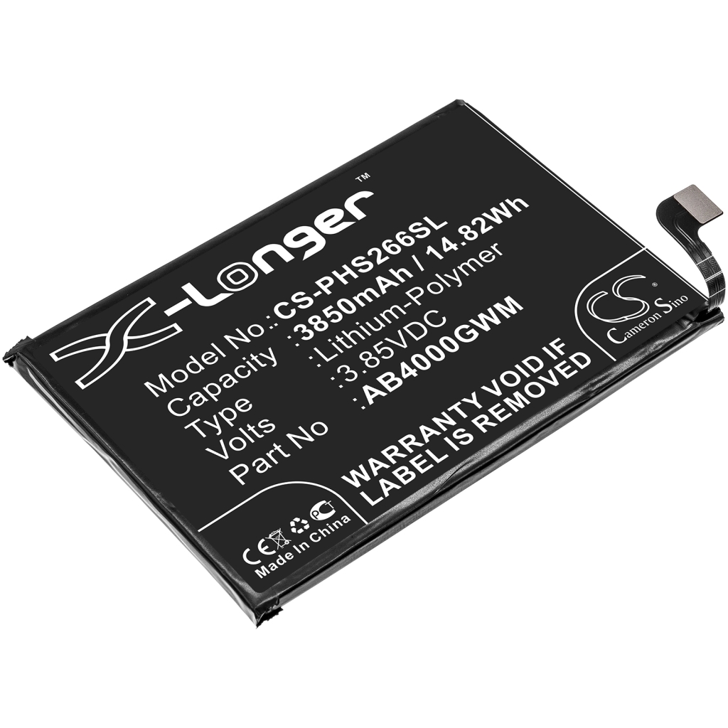 Compatible battery replacement for Philips AB4000GWM