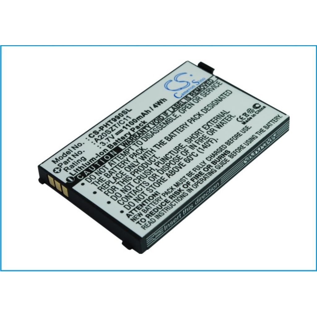 Compatible battery replacement for Philips A20SZT/C11