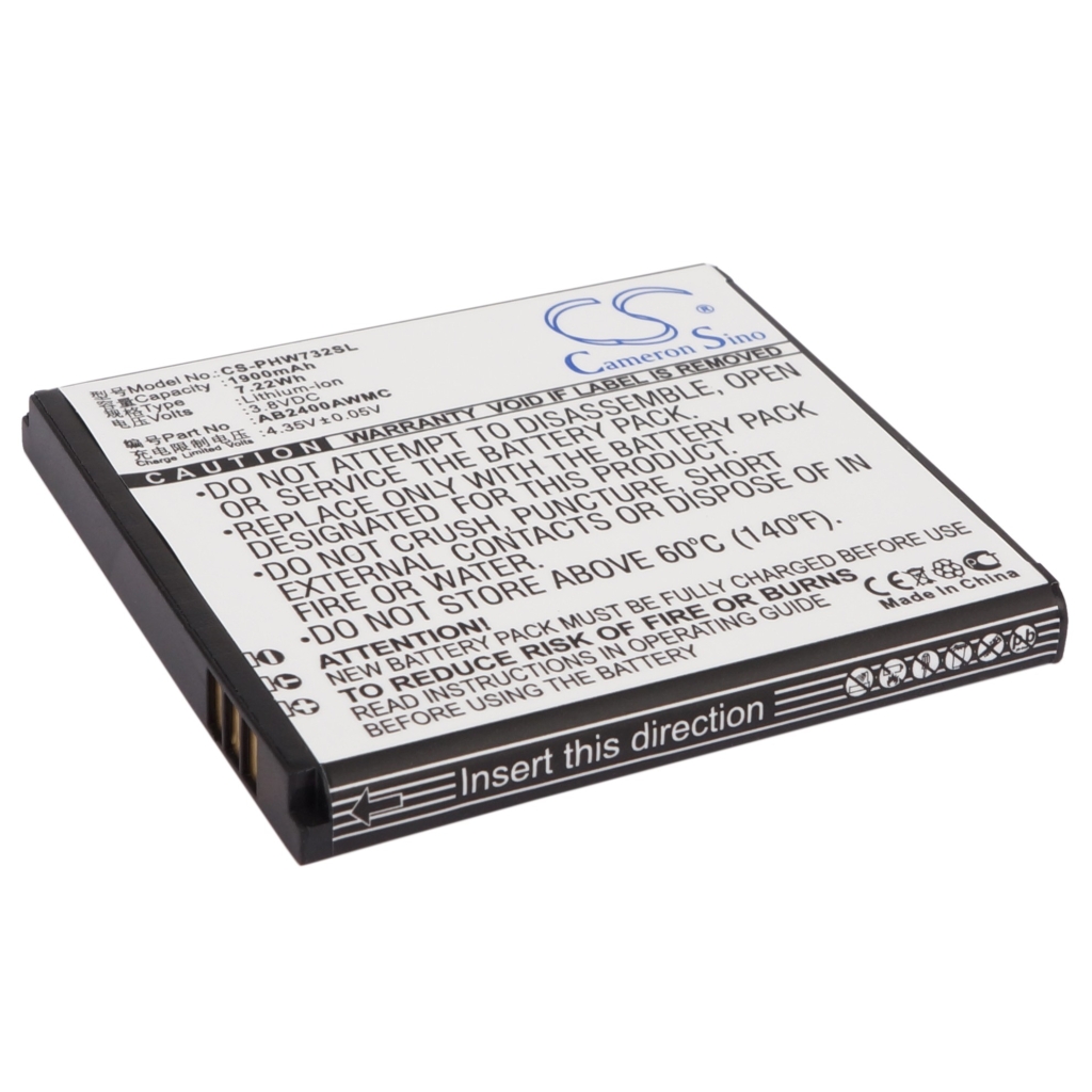 Battery Replaces AB2400AWMC