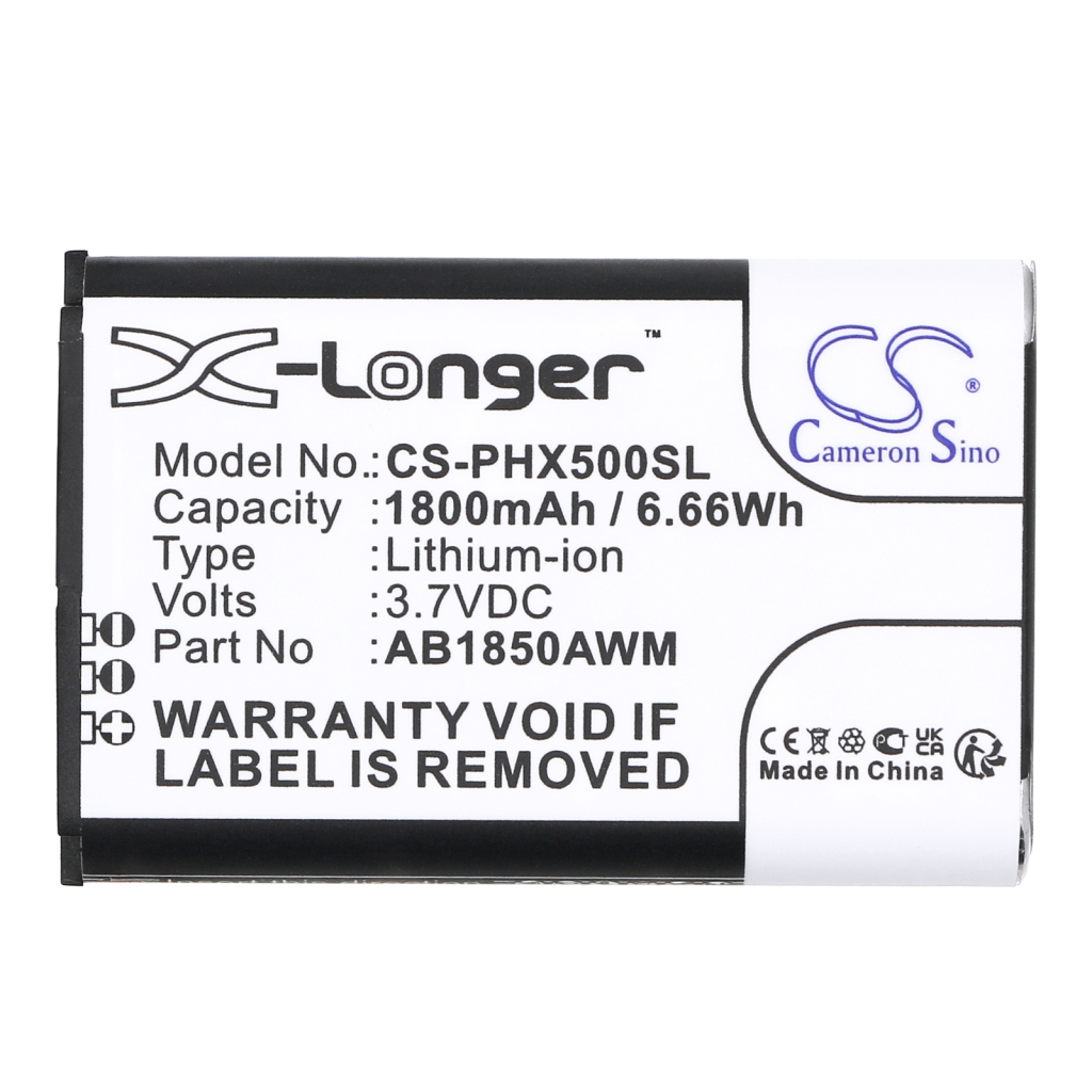 Compatible battery replacement for Philips AB1850AWM