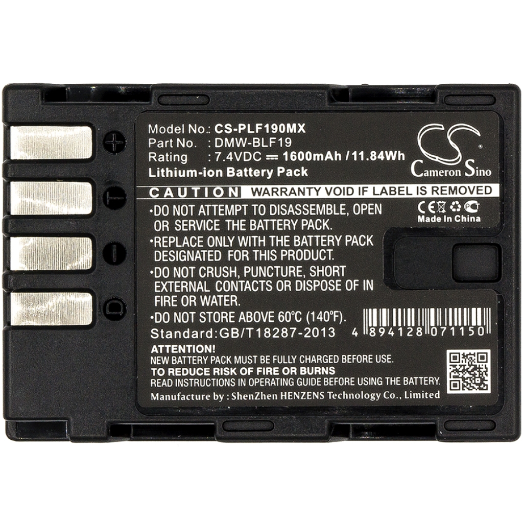 Batterie de l'appareil photo Panasonic CS-PLF190MX