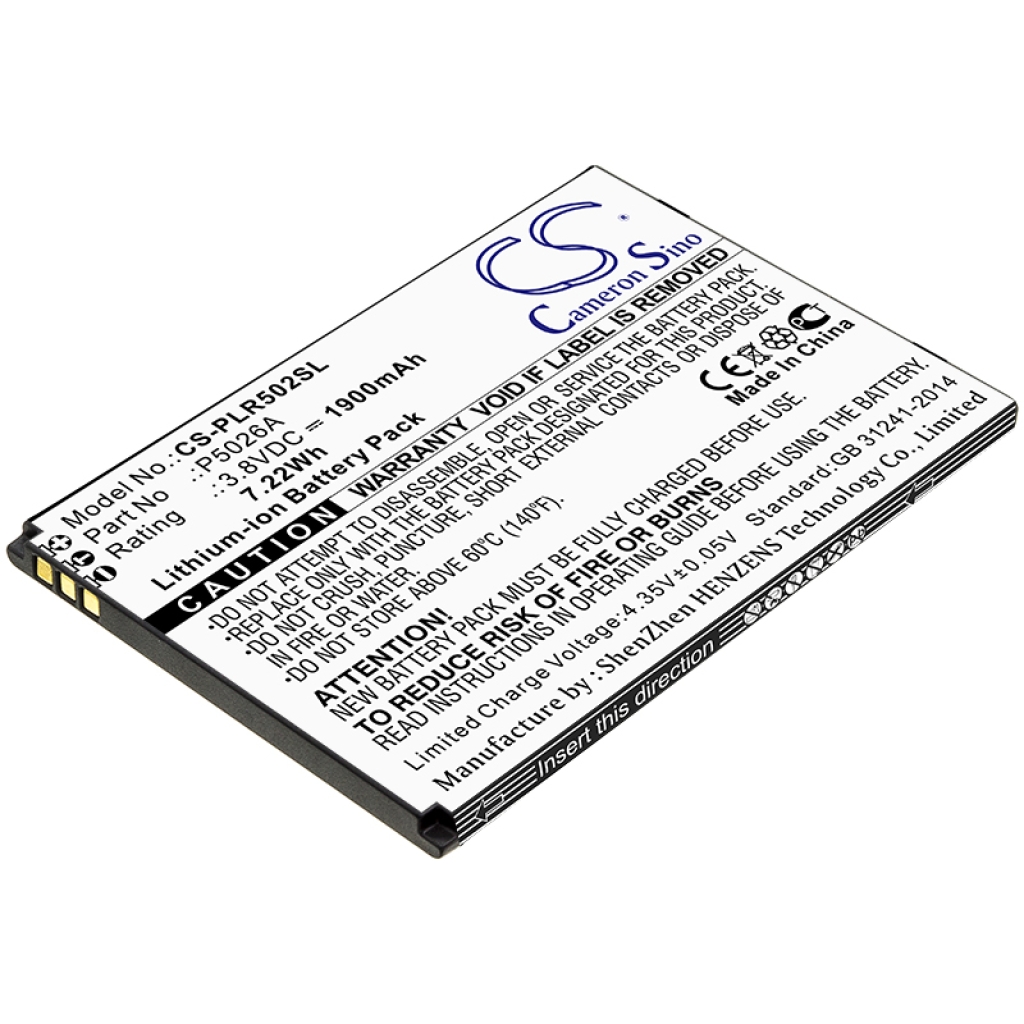 Compatible battery replacement for Polaroid P5026A