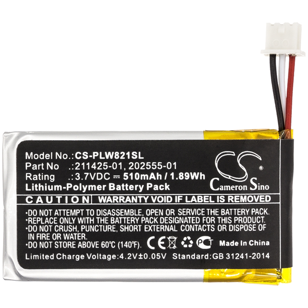 Batterie de casque d'écoute sans fil Plantronics CS-PLW821SL