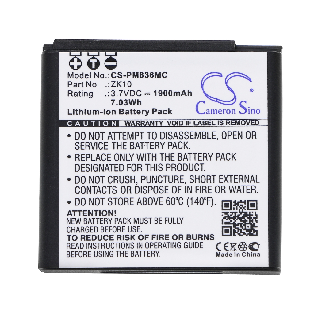 Compatible battery replacement for Polaroid ZK10