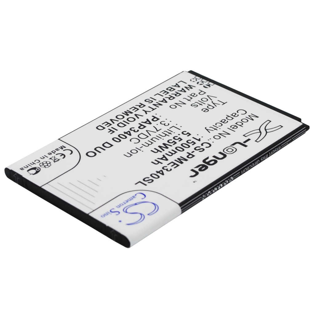 Compatible battery replacement for Prestigio PAP3400 DUO