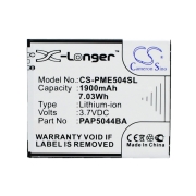 CS-PME504SL<br />Batterie pour  remplace la batterie PAP5044BA